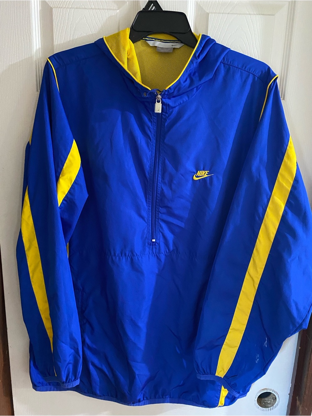 Y2K Nike Blue & Yellow Pullover Windbreaker Men’s XXL